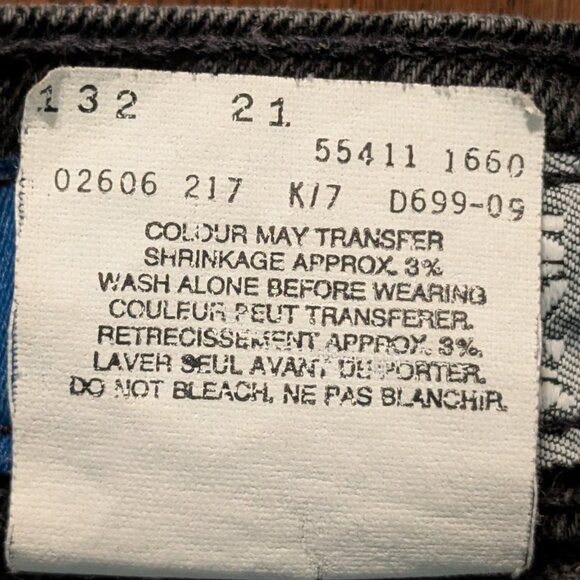 Vintage Levis Silvertab Relaxed Fit Black Denim Jeans - Size 29x28 - Picture 6 of 7